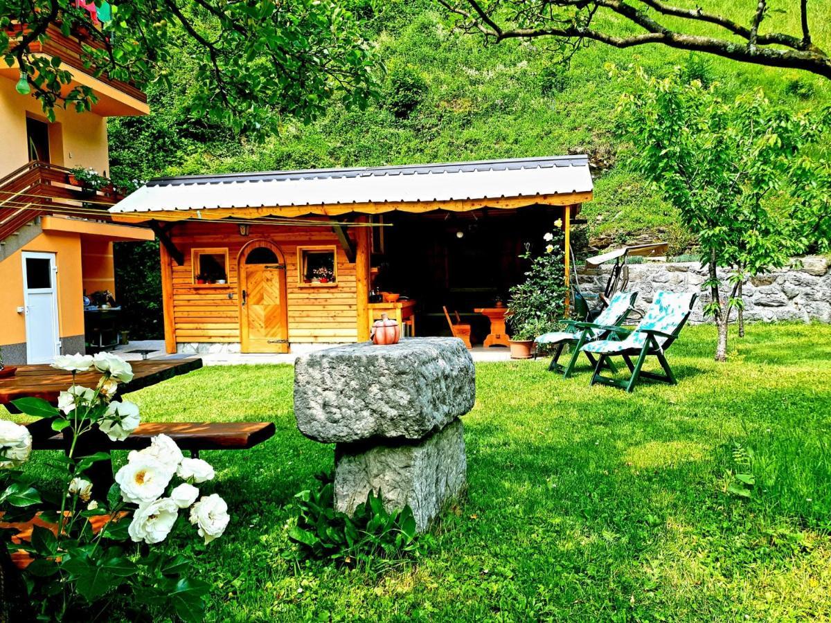 Apartment And Garden House Among The Mountains Podbrdo Экстерьер фото